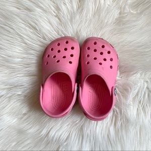 Pink Crocs children’s size 8/9